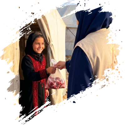 توزيع لحوم الأضاحي